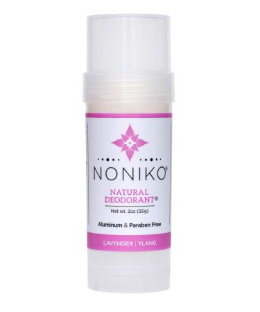 Noniko Natural Deodorant - Natural Deodorant  Free of Aluminum  Parabens  Animal Cruelty - Men & Woman Guarantee to Work All Day Long! - Lavender Ylang - Single