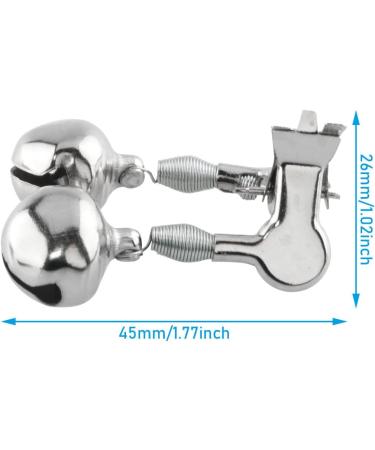 10Pcs Metal Fishing Rod Alarm Bells - Double Bite Indicators - Outdoor Fishing Accessories - Silver - Buy Online on GoSupps.com
