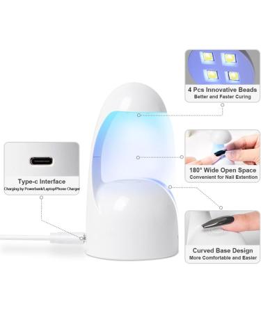 Lotifie Mini UV LED Nail Lamp - Nail Dryer for Gel Polish & Nail Art - Buy Online on GoSupps.com