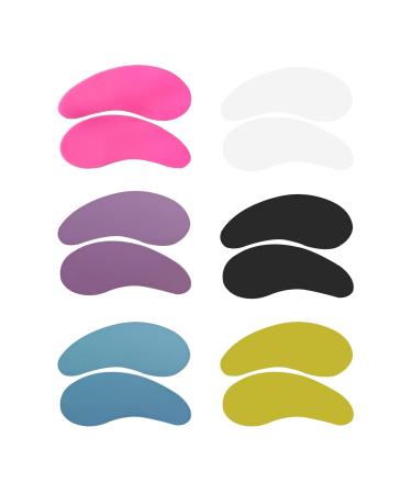 Eye Patches 6 Pairs - Silicone Eye Patch Reusable Under Eye - Reusable Eye Gel Pads for Soothing & Revitalizing - Silicone Eye patches