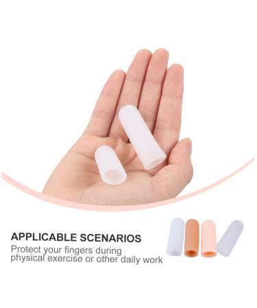 4 Pairs Finger Cots - Thumb Protectors & Finger Sleeves for Support | Shop Internationally - Buy Online on GoSupps.com