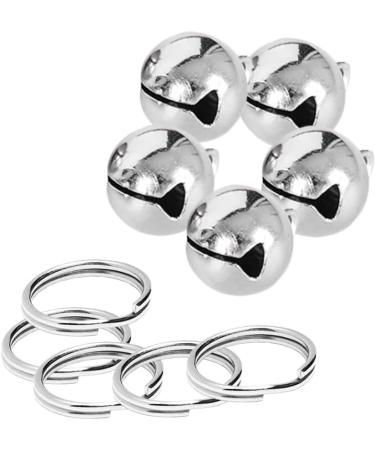 Partns Silver Dog Bells - 5 Pack Jingle Bells for Dog Collars & Decor | Durable Metal Key Rings - Buy Online on GoSupps.com