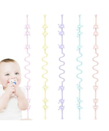 Beißring pacifier clip |Silicone pacifier clip - food -safe biting toys universal children's bite ring for girls relief for teething shower from 3 months Heshi