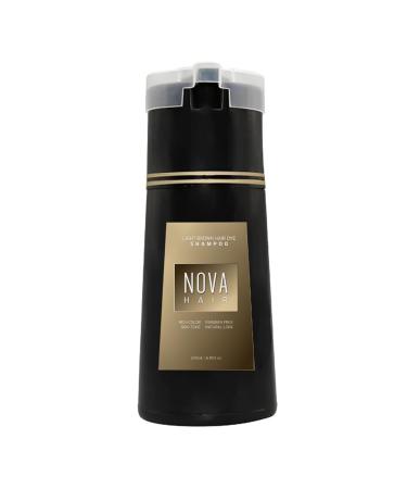 Nova Hair Dye Shampoo Nova Hair Instant Dye Shampoo for Men & Women (Light Brown)