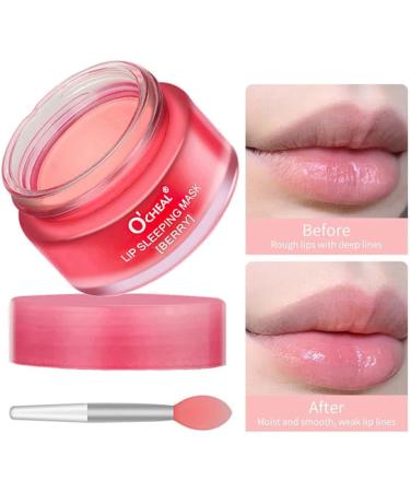Lip Sleeping Mask Overnight Lip Mask Berry Night Treatment Lip Moisturiser Mask for Dry Chapped Peeling Cracked Lips Fades Lip Lines Deep Moisture Lip Balm Sleep Mask 20g - Buy Online on GoSupps.com