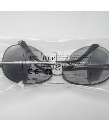 Koosufa Men's Pilot Progress Reading Sunglasses - UV Protection Multifocus Spring Hinge Black & Gray (1.5x) - Buy Online on GoSupps.com