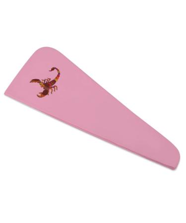 Red Scorpio Zodiac Sign Microfiber Hair Towel Wrap for Women 10 Inch X 26 Inch Super Absorbent Hair Turban with Button