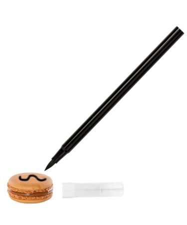 Edible Markers - Ultra Fine Food Coloring Pens Food Grade Gourmet Writers for Fondant Cakes Frosting Easter Eggs Edible Cake Decorations A/v Black
