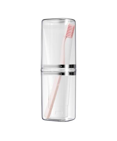 Portable toothbrush case |Toothbrush storage box for trips-toilet article organizer toothbrush organizer mouthwear for travel school transparent