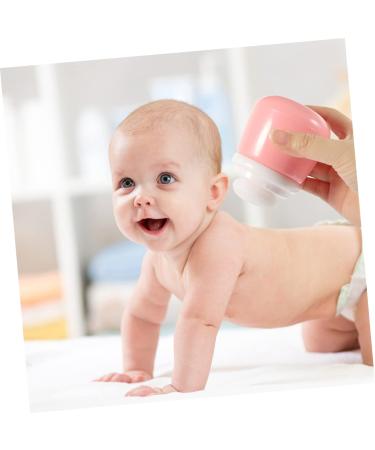 Minkissy 9-Piece Baby Powder Puff Kit and Storage Dispenser Set - Pink Sponge Puffs for Travel and Home Use - Buy Online on GoSupps.com