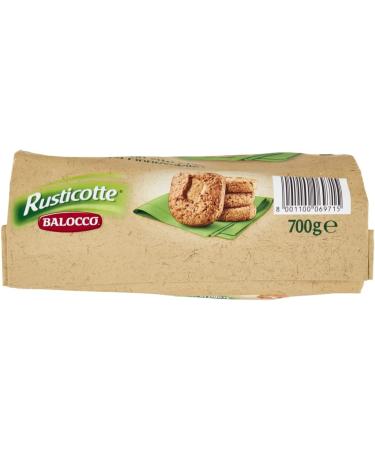  Balocco Balocco Rusticotte Biscotti Integrali ai 5 Cereali Whole Grain with 5 Cereals with Chia Seed Flax Seed and Sunflower Seed 100% Italian Cookies 700g - Buy Online on GoSupps.com