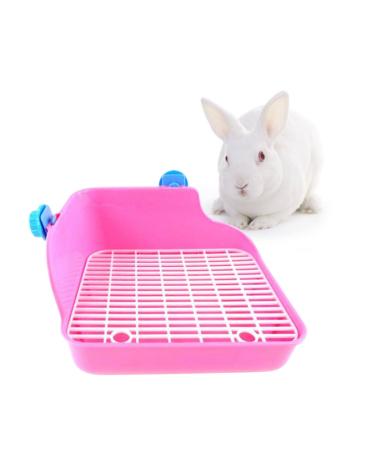 FOMIYES Toilet for Guinea Small Hamster Ferret Pink Lacework Gerbil Trainer Litter Potty Bunny Chinchilla medium Pink
