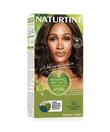 Naturtint Permanent Hair Color 4N Natural Chestnut - 5.6 fl oz | Ammonia-Free, Long-Lasting Color - Buy Online on GoSupps.com