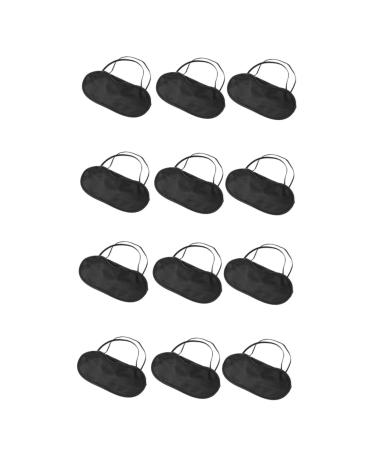 FRCOLOR 12 Pcs Outdoor Camping Eye Mask Camping Blindfold Finger Holder Protector Night Eye Cover Sleeping Eye Mask Blockout Eye Covers Sleep Blindfold Travel Airplane Sponge Elasticity