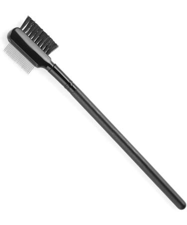 Eyebrow Extension Comb Double Head Eyelash Eyebrow Brush Comb Stainless Steel Comb Needle Wood Long Handle - Buy Online on GoSupps.com
