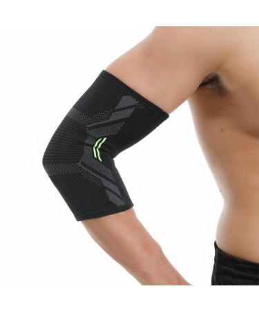 Elbow Brace Support for Tendonitis & Joint Pain Relief - Perfect for Weightlifting Tennis Volleyball Rugby & Basketball - Breathable Durable & Comfortable (Large)