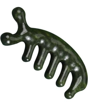 Beavorty 3-Piece Jade Scalp Massager & Hand Massage Comb Set - Creative 3D Leather Massage Tools 11.50x1.50cm - International Shipping Available - Buy Online on GoSupps.com