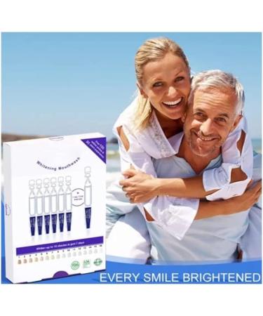 Beamingbite Whitening Mouthwash - 7-Day Portable Natural Teeth Whitening (5 Box) | International Shipping Available - Buy Online on GoSupps.com