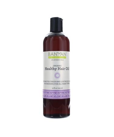 Banyan Botanicals Healthy Hair Oil   Organic Herbal Oil with Bhringaraj & Amla   Ayurvedic Hair Care for Strong  Thick  Lustrous Hair & for Scalp Massage   12oz.   Non GMO Sustainably Sourced Vegan 12 Fl Oz (Pack of 1)