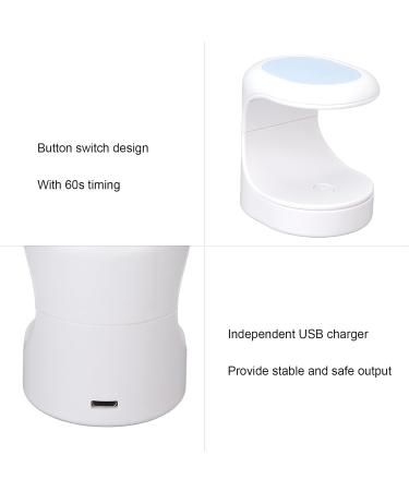 16W Mini UV Nail Lamp - LED Dryer with 3 Light Chips & 60s Timer | Portable Nail Curing with USB - Buy Online on GoSupps.com