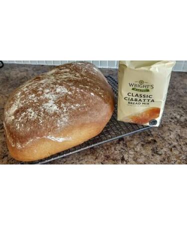 Wright's Ciabatta Bread Mix 500g X 5 Pack High in Fibre For Machine or Hand Baking Simply Add Water Baking Success Guaranteed Suitable for Vegetarians - Buy Online on GoSupps.com