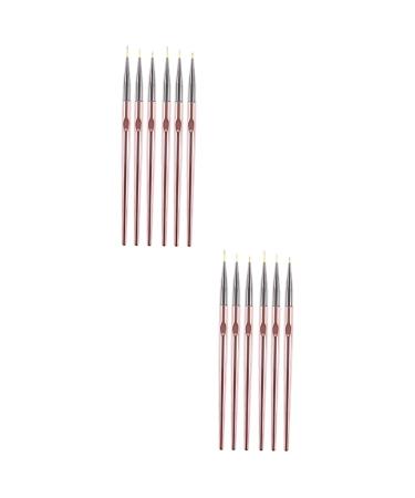 FOMIYES 4 Sets Nail Brush Kit Nail Art Liner Brush Painting Nail Art Poly Striping Brushes Japanese-style Nail Art Liner Drawing Brushes Non-slip Nail Art Pens Hook Line Manicure Pink