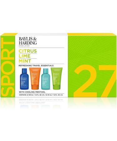 Baylis & Harding Citrus Lime & Mint Men's Travel Gift Set - Vegan Friendly (1 Pack) - Buy Online on GoSupps.com