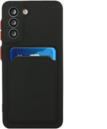Buy Tivenfezk Nadoli Silicone Case for Samsung Galaxy A34 5G - Ultra Thin Shockproof Scratch-Resistant Wallet TPU Cover with Credit Card Holder - Black - Buy Online on GoSupps.com