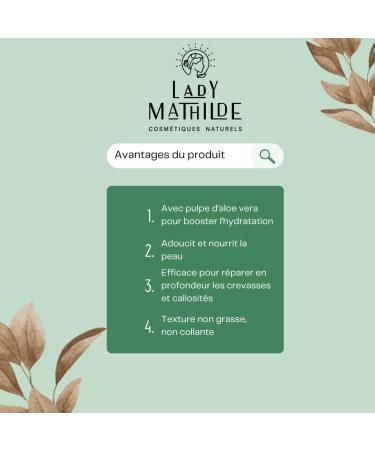 Lady Mathilde - Hand Cream - Aloe Vera & Donkey Milk - 100% Natural - Repairing and Moisturizing - All Skins Even Very Dry and Sensitive - Made in France - Airless Tube 50ml - Buy Online on GoSupps.com