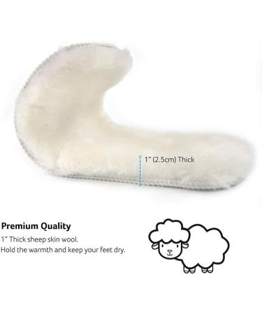 Australian Sheepskin Insoles for Women & Men | Warm Cozy Replacement Inserts for Shoes & Boots - YUANQIAN 2 Pairs - Buy Online on GoSupps.com