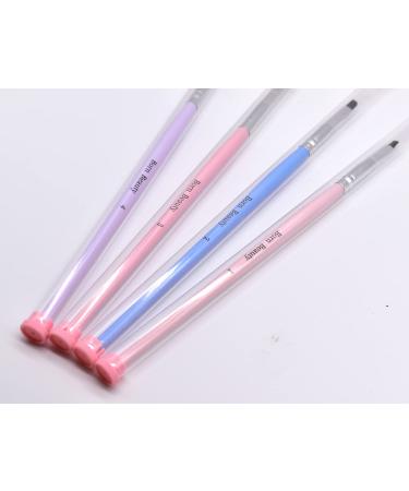 BornBeauty 4pcs Cuticle Nail Cleaning Brush Set - Manicure Nail Art Tool (4Colors) - Buy Online on GoSupps.com