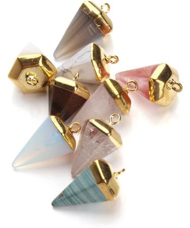 Lurrose 10 Pcs Crystal Diy Pendant J Necklace for Women Crystal Fashion Jewelry Charm Commemorate Miss - Buy Online on GoSupps.com