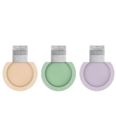 3 pieces of portable travel bottle made of silicone with a large diameter 60ml/90ml of run -out travel size containers refillable silicone travel bottles liquid container for lotion shampoo (60ml)