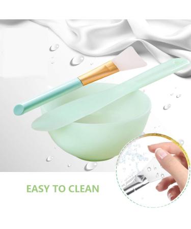 GBSTORE Face Mixing Bowl Set - DIY Facial Masks Mixing Tool Kit with Silicone Bowl, Brushes, and Spatula (Green) - Buy Online on GoSupps.com