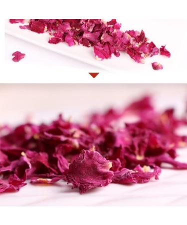 Dried rose petals1.76oz/50g Clean and complete rose petals - Natural Edible Flowers - Non-GMO - Caffeine-free - Use in Tea Baking Crafting - Buy Online on GoSupps.com