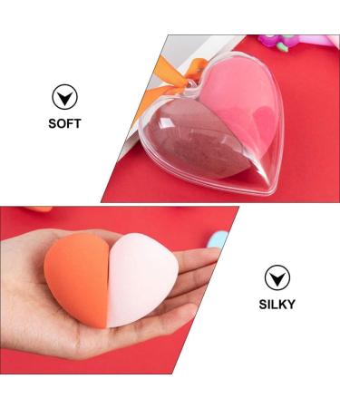 Sponge Cushion Puffs Makeup Sponge Blender Foundation Beauty Tool 3 Boxes Makeup Sponge Blender Heart Shaped Beauty Foundation Blending Sponge Powder Puffs for Liquid Cream Powder Random Color - Buy Online on GoSupps.com