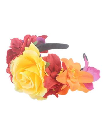 Rose Headband Flower Crown Wreath - Elegant Wedding Hair Accessory for Women | International Shipping Available - Buy Online on GoSupps.com