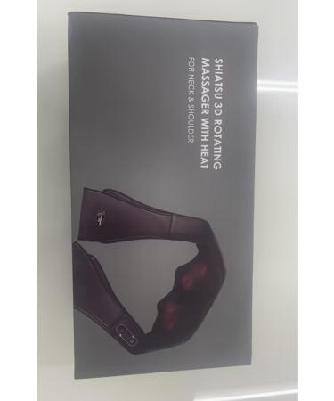 Shoulder & Neck Massager - 3D Shiatsu Back Massage Device with Heat for Ultimate Muscle Pain Relief - Black - Buy Online on GoSupps.com
