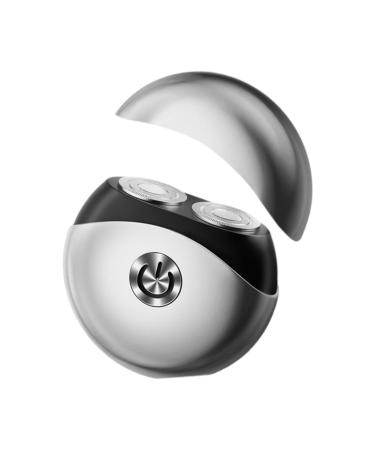 Travel-Friendly Men's Electric Razor: Sleek Grooming Tool for Argent