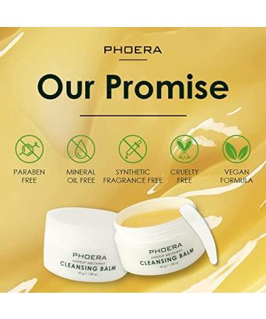 ABRUS PHOERA Makeup Remover Balm - Vegan Melt Away Cleansing Balm (20g) - Buy Online on GoSupps.com