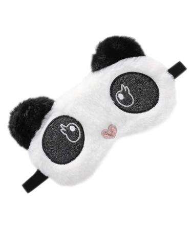 1 Pc Sleep mask Kids Eye mask Panda Eye mask Adult Massager face mask Black Eye Patch for Kids Blindfold Night Embroidery Eye-Shade Light Shading Patch Animal Rabbit Child