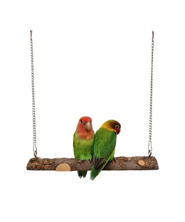 Nynelly bird swing for pets parrots-cage toys natural wood swing toys for parasites nymphensittish paramount paramount paramedic parching parallel canaries canary  - Buy Online on GoSupps.com
