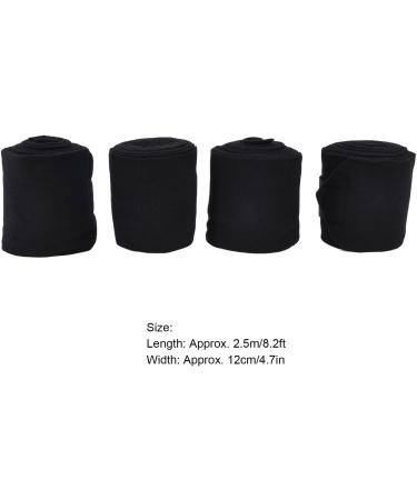 Horse Wraps 4 PCS Soft Adhesive Horse Leg Wraps Breathable Bandage with Sticky Tape for Livestock Cow Horse Black or Red - Buy Online on GoSupps.com