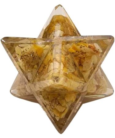 VIE Naturals Merkaba Star - Yellow Aventurine - Feng Shui Home Decor & Healing Crystals - Buy Online on GoSupps.com
