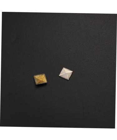 COHEALI 200 Pcs Metal Studs Pyramid Studs Flat Back Metal Spikes Rivet Studs Square Nail Self Made Hot Sheet Silverx2pcs Size 2x2pcs - Buy Online on GoSupps.com
