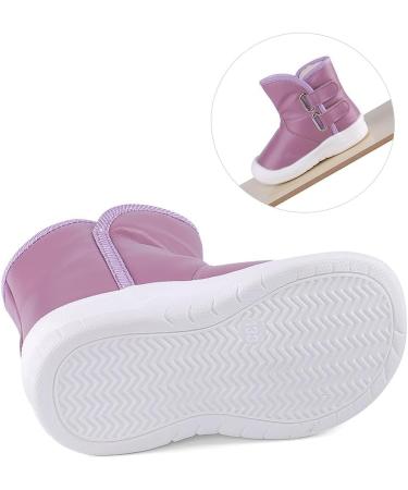 LACOFIA Toddler Winter Snow Boots - Anti-Slip, Waterproof & Warm - Size 5 UK Child - Purple - Buy Online on GoSupps.com