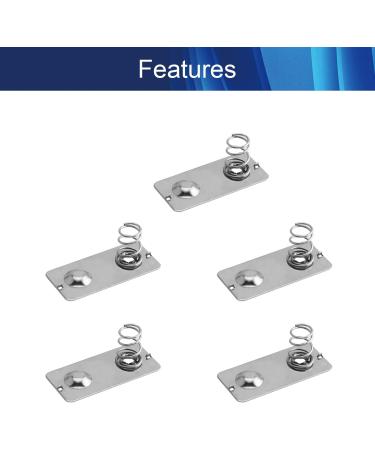 Jutagoss 50 Pcs AA Battery Spring Contacts - Positive Negative Conversion Plates 24x11mm | Premium Quality Nickeling Plate for Efficient Power - Buy Online on GoSupps.com