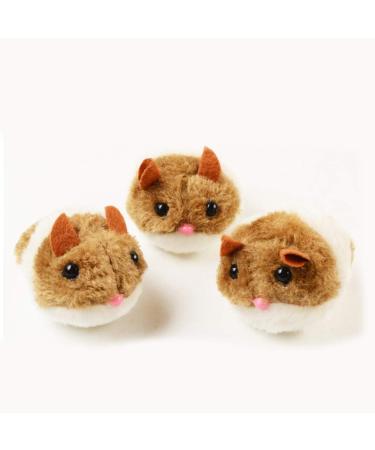 GUOJFEN Pull String Mouse Vibrating Movable Interactive Toy Fluffy Plush Mice for Cats Kitten Pets - Buy Online on GoSupps.com