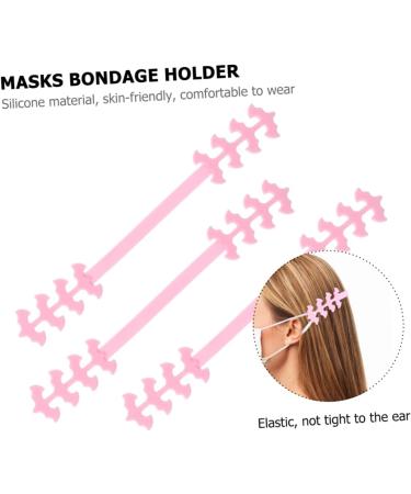 FOMIYES 20 STK Masking Hooks | Hand Protection Silicone Bands & Comfort Mask Ear Relaxers - Children's Face Mask Adaptation | Pink 19.5x2.5cm - Buy Online on GoSupps.com