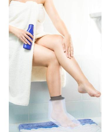 Waterproof Foot and Ankle Cast Cover - Reusable Protector for Shower, Bathing, Swimming - Adult Size 32cm - Buy Online on GoSupps.com